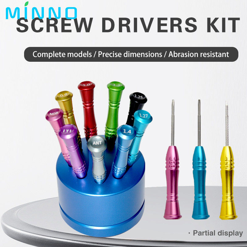歯科メカニスト 歯科インプラント スクリュードライバー キット 歯科インプラント ツール 9pcs 歯科スクリュードライバー マイクロスクリュードライバー 歯医者 楽器 高品質