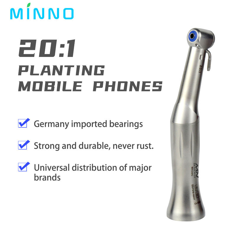 CA-520-2 手術用手形 20/1 インプラント 対角 外部水噴霧 LED色のない低速手形